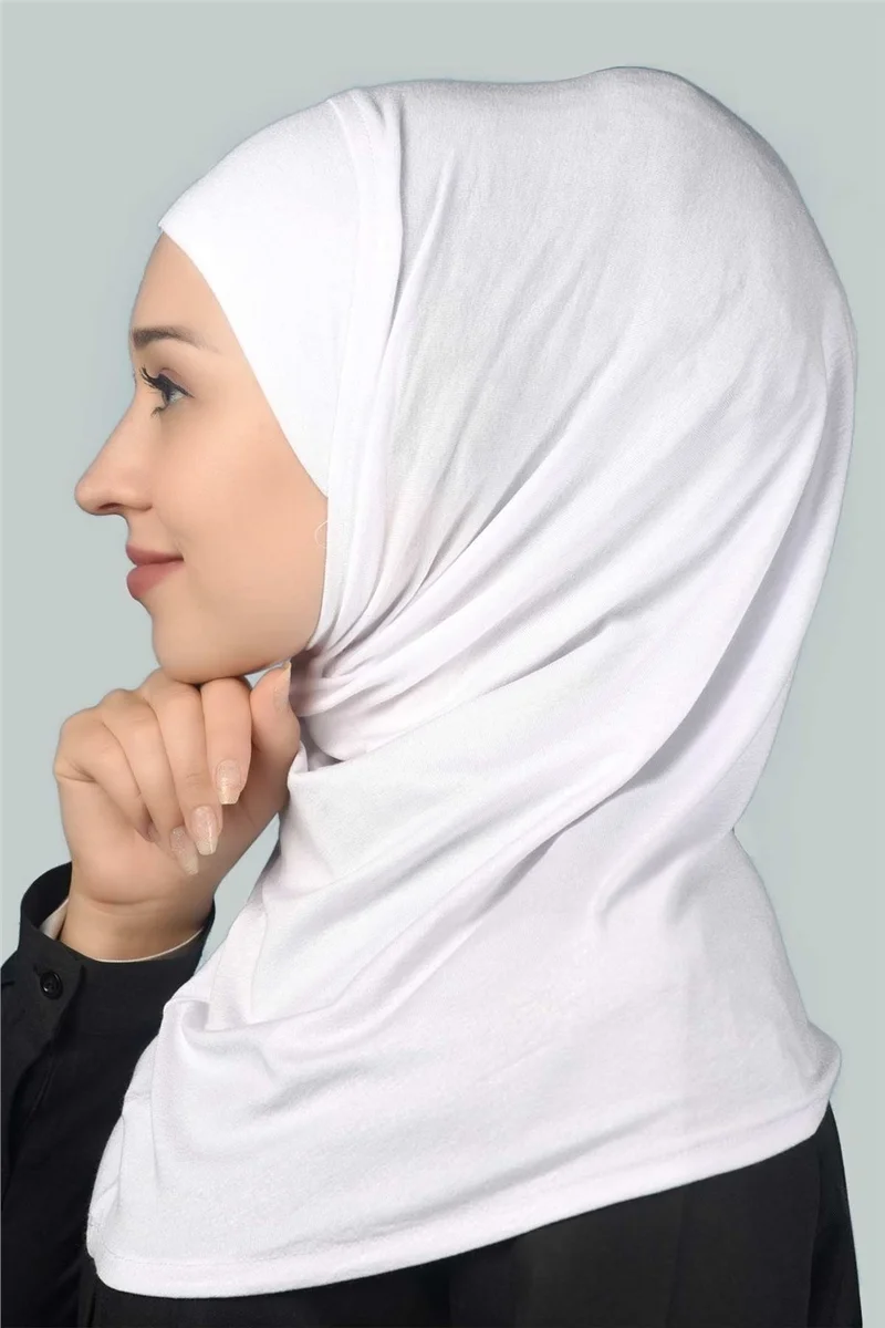 التوبة Ready-made Hijab Practical Scarf Hijab Hijab - Prayer Cover - White