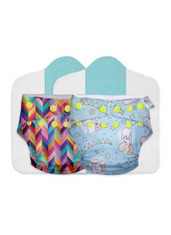 Superbottoms Cloth Diapers For Babies Cloth Diaper Combo Pack Of 2 Freesize Unonew Version; Reusable Cloth Diapers For Babies 3M To 3Y ; With 2 Organic Cotton Inserts;Pads  - Image 2