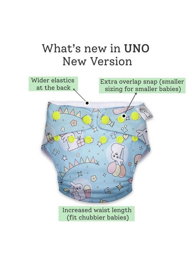 Superbottoms - Cloth Diapers For Babies Cloth Diaper Combo Pack Of 2 Freesize Unonew Version; Reusable Cloth Diapers For Babies 3M To 3Y ; With 2 Organic Cotton Inserts;Pads - Image 1