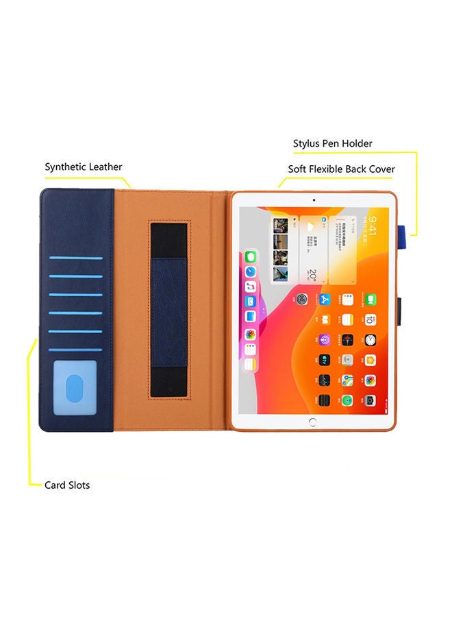 NIBEMINENT Business Style Horizontal Flip Leather Case Cover With Card Slot For iPad Pro 10.5 inch Blue  - Image 2