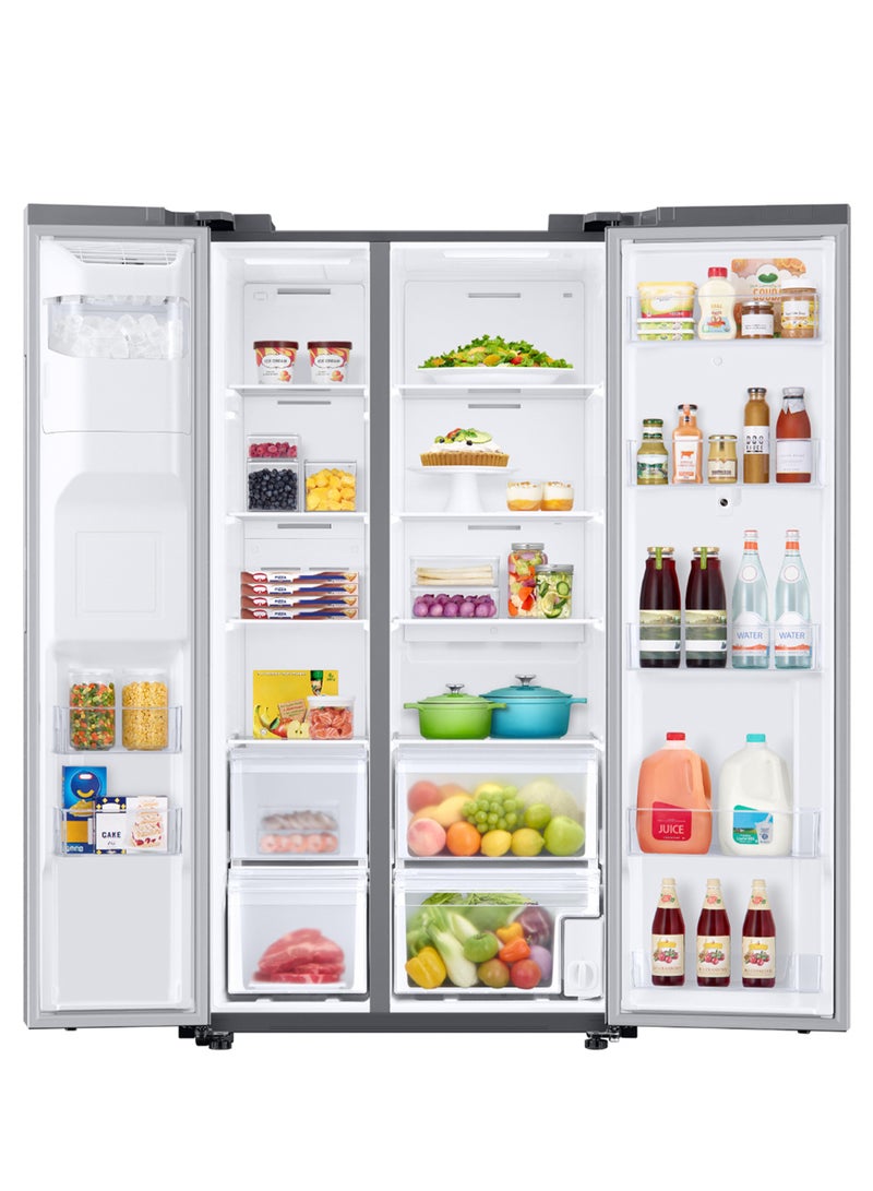 جنرال لاينز ثلاجة دولابي - 22 قدم - بخار - استيل - GLS646NS - Image 3