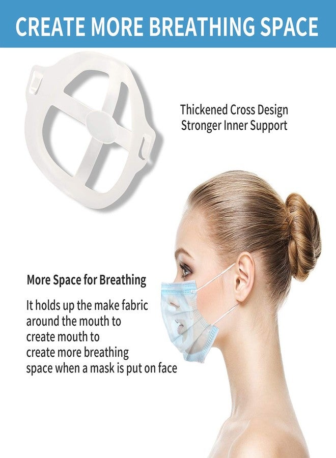 Tirdkid Upgraded 32Pcs Face Mask Bracket Silicone Mask Bracket for Comfortable Breathing and Mask Cup Insert for a Lipstick Protective Face Mask, Compatible with Most Masks - Image 5