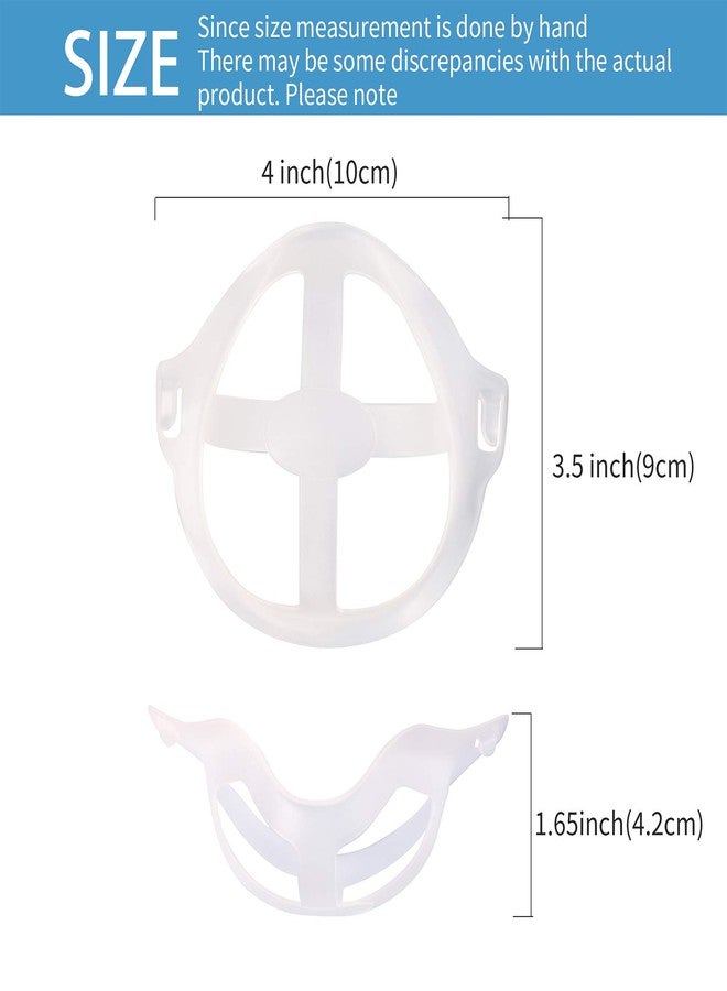 Tirdkid Upgraded 32Pcs Face Mask Bracket Silicone Mask Bracket for Comfortable Breathing and Mask Cup Insert for a Lipstick Protective Face Mask, Compatible with Most Masks - Image 2