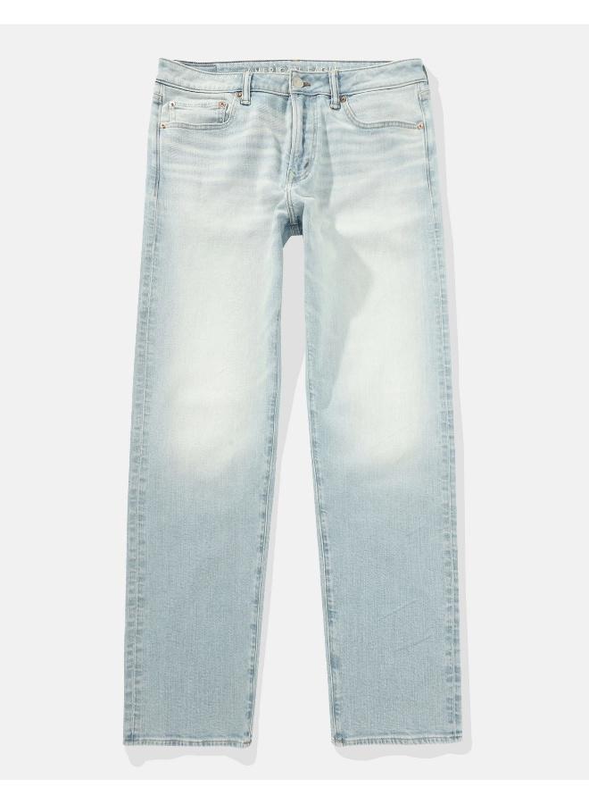 American Eagle Airflex+ Rinse Wash Straight Fit Jeans - Image 3