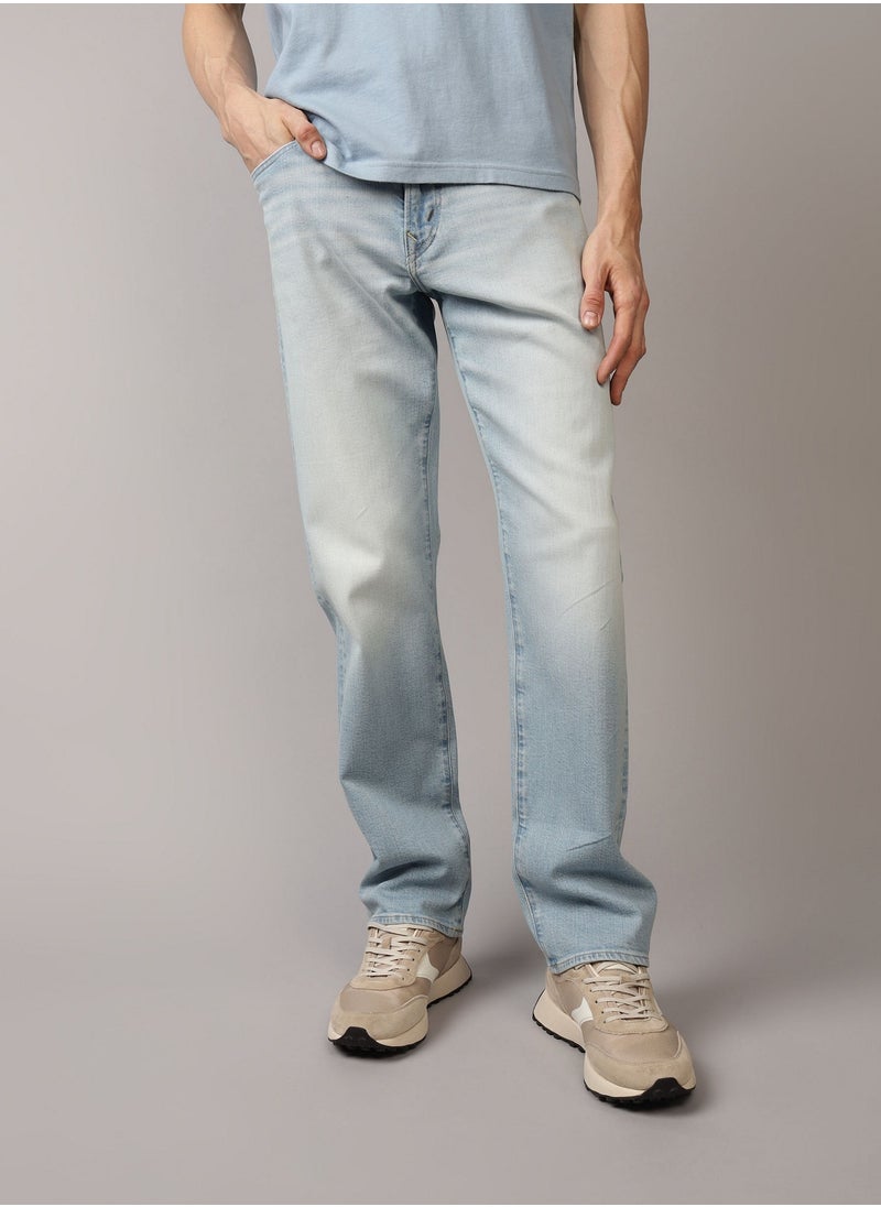 American Eagle Airflex+ Rinse Wash Straight Fit Jeans  - Image 5