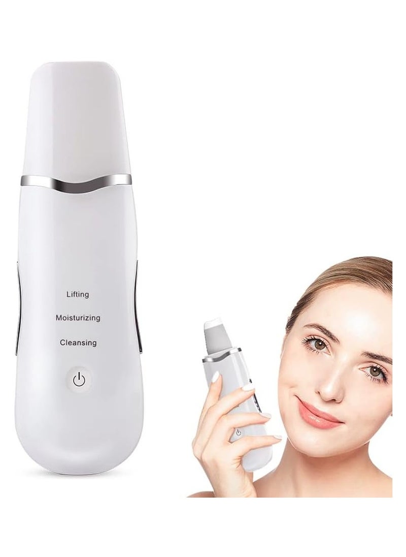 General Ultrasonic Skin Facial Scrubber Face Spatula, Professional Deep Cleaning Skin Dirt Blackhead Remover Reduce Wrinkles and Spot Facial Lifting Peeling Skin Care Beauty Device Tool  - Image 1