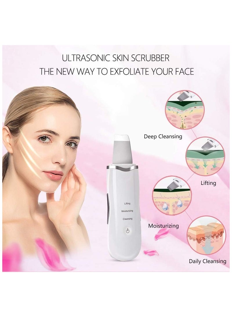 General Ultrasonic Skin Facial Scrubber Face Spatula, Professional Deep Cleaning Skin Dirt Blackhead Remover Reduce Wrinkles and Spot Facial Lifting Peeling Skin Care Beauty Device Tool  - Image 2