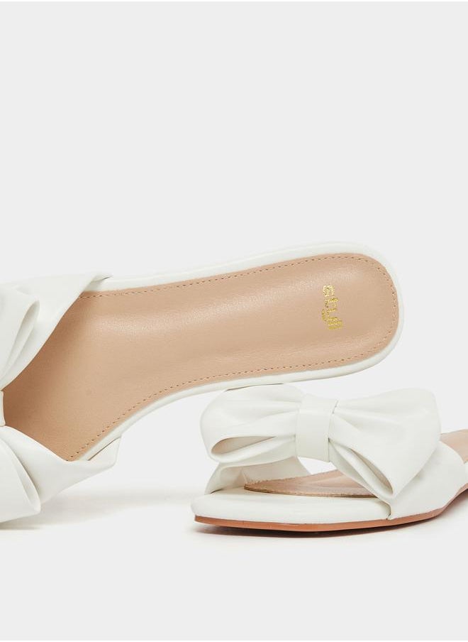 Styli Ribbon Accent Flat Sandals  - Image 3