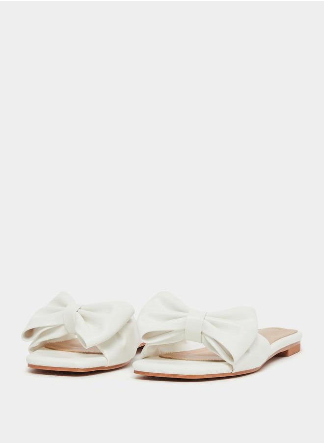 Styli Ribbon Accent Flat Sandals  - Image 2