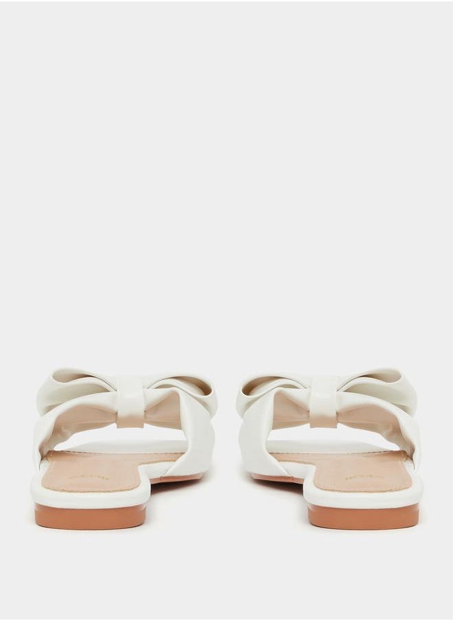 Styli Ribbon Accent Flat Sandals  - Image 4