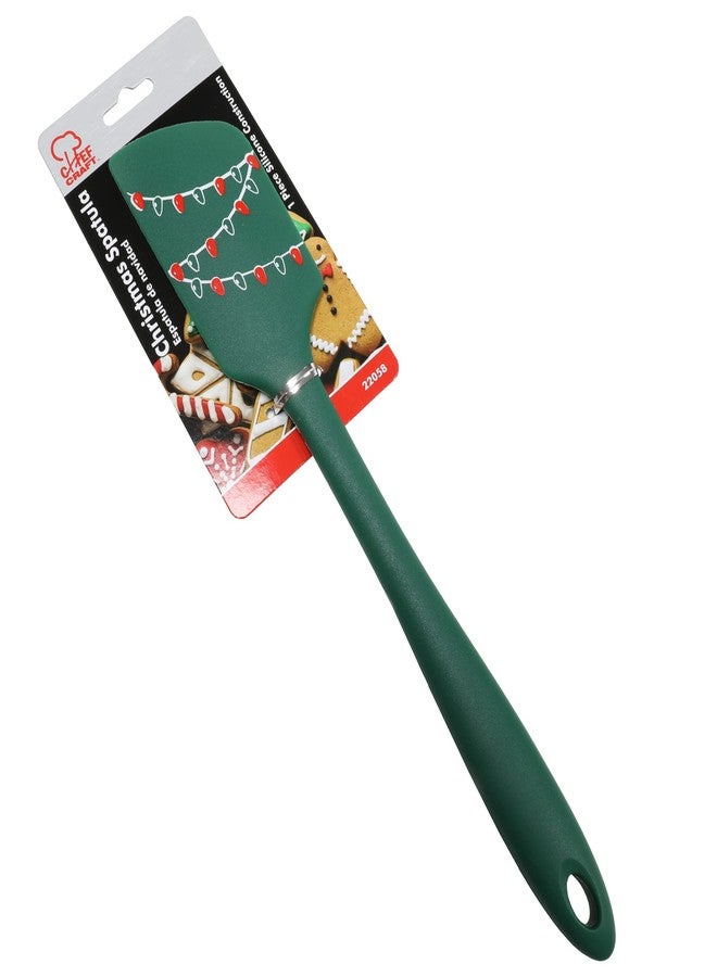 Chef Craft Select Silicone Christmas Spatula, 11 inches in length, Green - Image 2