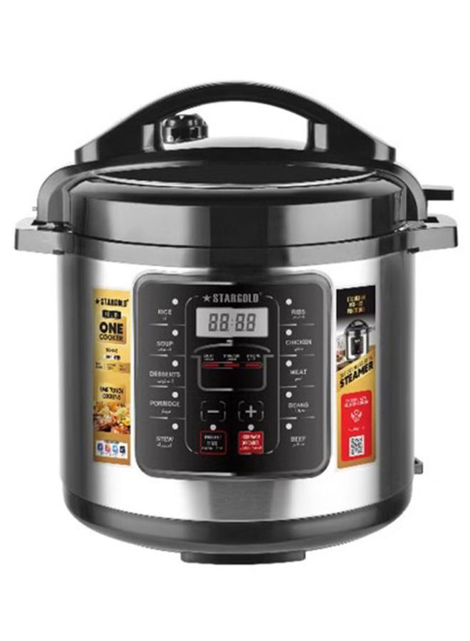 Stargold Digital Electric Pressure Cooker Stainless Steel Body Touch Programmable 10L Capacity 1600 Watts - Image 1
