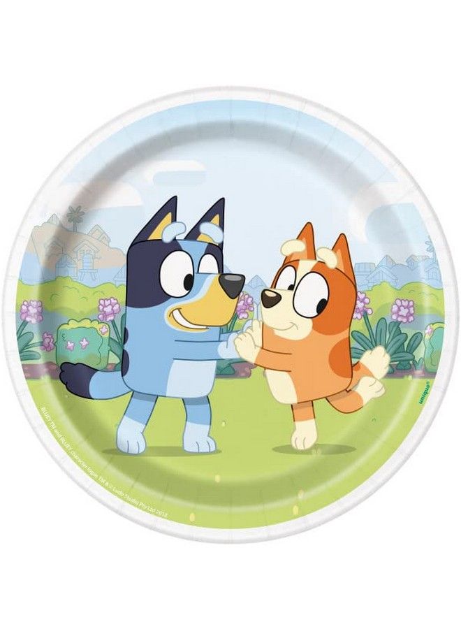 Unique Bluey Birthday Party Supplies Bundle Pack Includes 8 Dessert Cake Plates 8 Lunch Plates 16 Beverage Cake Napkins Bundle For 8 - Image 3
