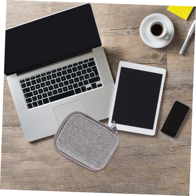 حقيبة منظف أسلاك السفر ذات الفتحة الكبيرة للكابلات USB والملحقات الرقمية - Image 4