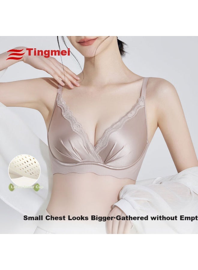 Gracewell Latex Cup Push-up Bra For Small Prevent Sagging, Lift Up, Side Gathering, No Steel Ring, Bralette For Women - Image 1