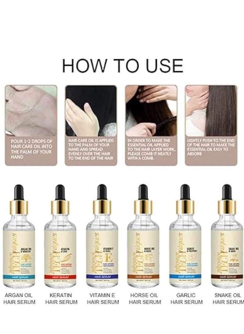 Disaar Hair Serum Anti Frizz Nourish Damaged Repair Color Protection Pure Natural Professional Advance Techniques Care  Horse Oil Of Russia 50ml - Image 3