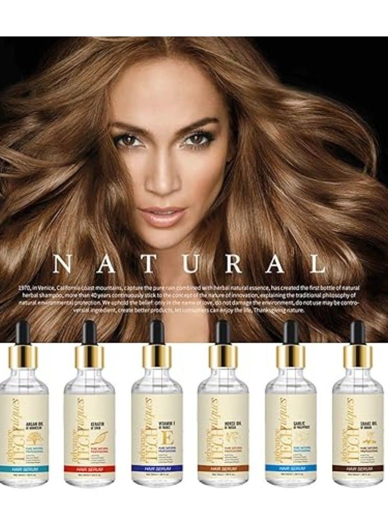 Disaar Hair Serum Anti Frizz Nourish Damaged Repair Color Protection Pure Natural Professional Advance Techniques Care  Horse Oil Of Russia 50ml - Image 5