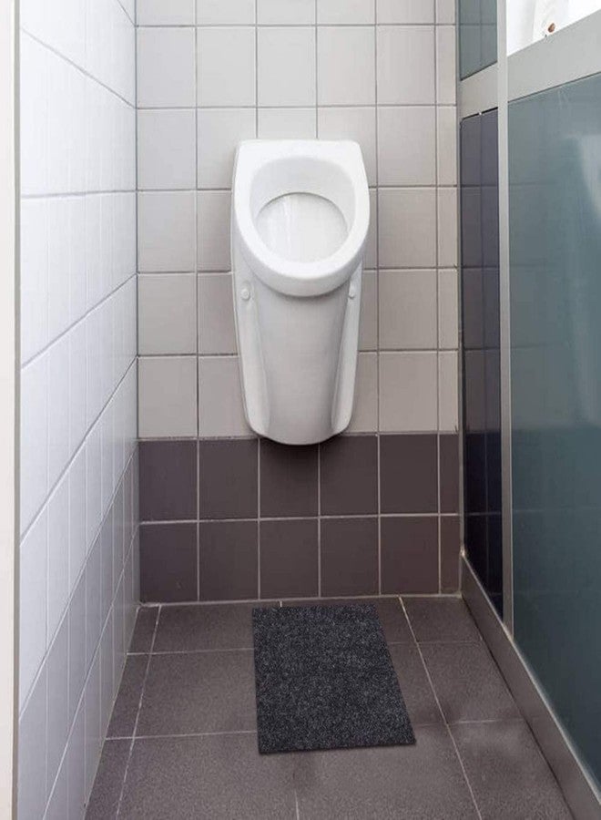 SAVUK Urinal Mats Non-Slip Non-Adhesive Water Absroption Bathroom, Restaurant, Gym, Restroom Toilet floor Pad for Men and Women Rectangular Shaped Dark Gray Commercial Splash 6 Pack 17,5"x21" (6) - Image 5
