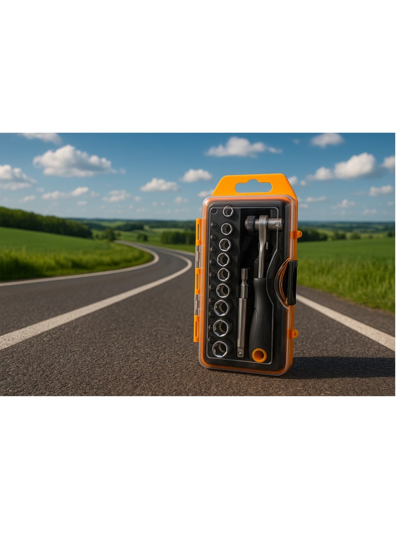 Conan 23-Piece Ratchet Wrench Socket Set – High-Quality Multi-Purpose Tool Kit | Model COAX212 - Image 2