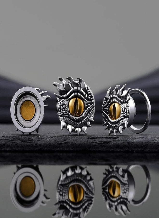 COOEAR Dragon Eye Ear Plugs Gauges, Stainless Steel Screw Back tunnels, Gothic Fantasy Body Piercing 0g(8mm). - Image 5