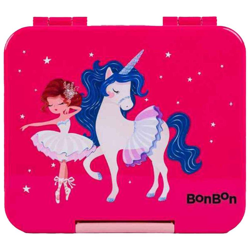BonBon - Elite Mini 4 Compartment Leakproof Kids Lunch Box - Unicorn and Ballerina - Image 1