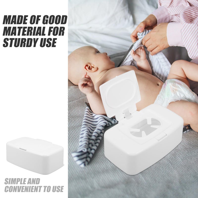 Portable Flushable Wipes Dispenser Case Travel Pouch White Pp Storage Container - Image 4
