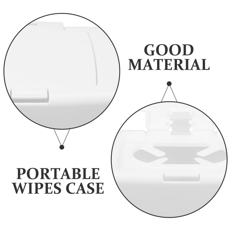 Portable Flushable Wipes Dispenser Case Travel Pouch White Pp Storage Container - Image 5