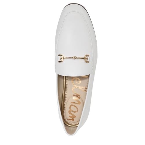 Sam Edelman Women's Loraine Loafer, Bright White Leather, 8.5 - Image 4