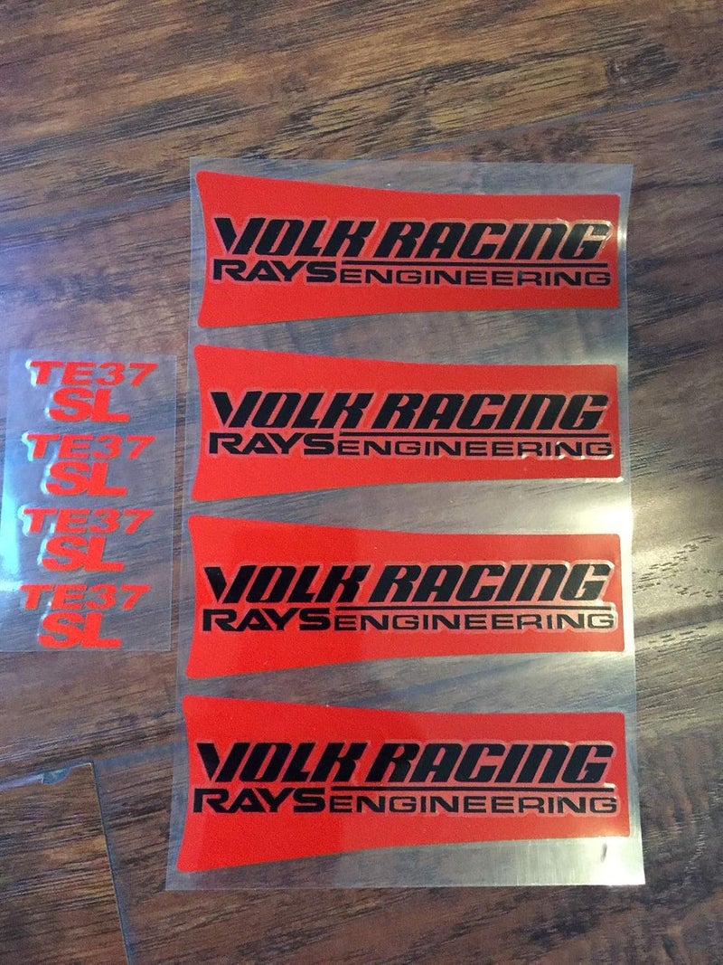 BPA Reflective Volk Racing Wheel Sticker Decal Set - Image 1