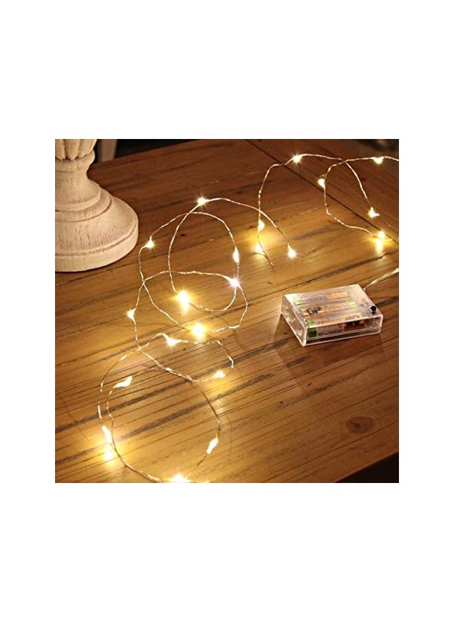 The Bros LED Fairy Lights Battery Operated String Lights Firefly Lights Garden Home Bedroom Christmas Party Wedding Festival Decorations (Warm White, 33Ft)  - Image 3