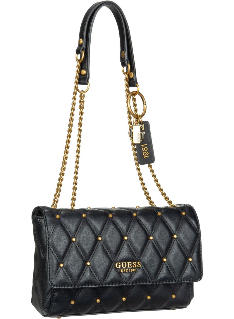 GUESS Camera Bag Metal Chains Women's Elegant Cross-body Bags Black - Image 1