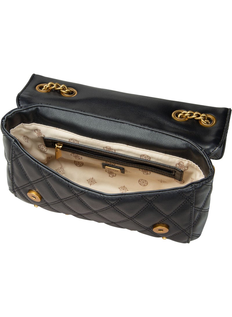 GUESS Camera Bag Metal Chains Women's Elegant Cross-body Bags Black - Image 5