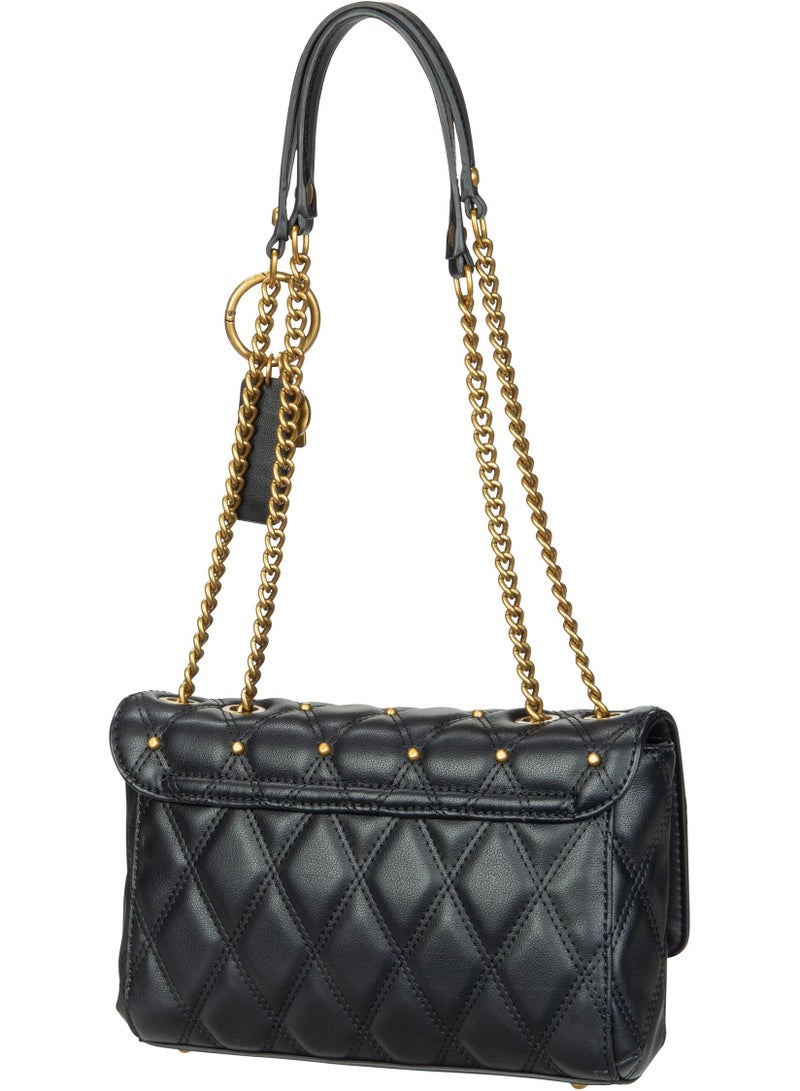 GUESS Camera Bag Metal Chains Women's Elegant Cross-body Bags Black - Image 4