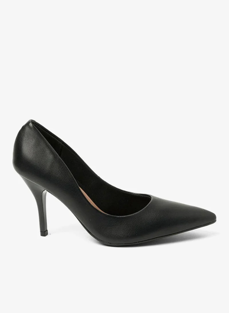 Beira Rio Black Mid Heels Shoes for Women – Classic Mid Heel Pumps for Girls & Ladies Office Wear for Women | Best Price UAE