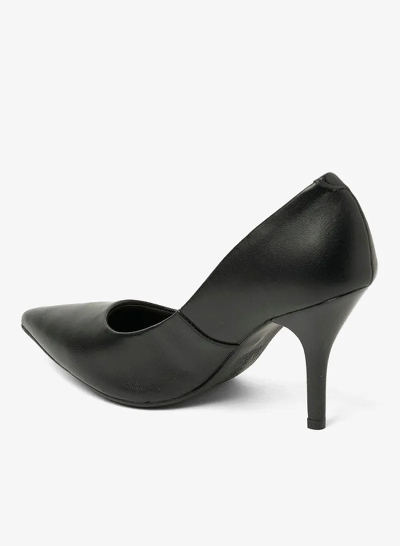 Beira Rio Black Mid Heels Shoes for Women – Classic Mid Heel Pumps for Girls & Ladies Office Wear for Women | Best Price UAE