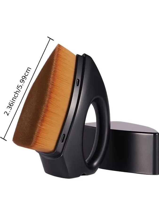 أوريتي فرشاة كريم أساس متعددة الوظائف لوضع مكياج لا تشوبه شائبة، قاعدة كبيرة على شكل بتلة لمزج الكريم السائل ومستحضرات التجميل البودرة - Image 4