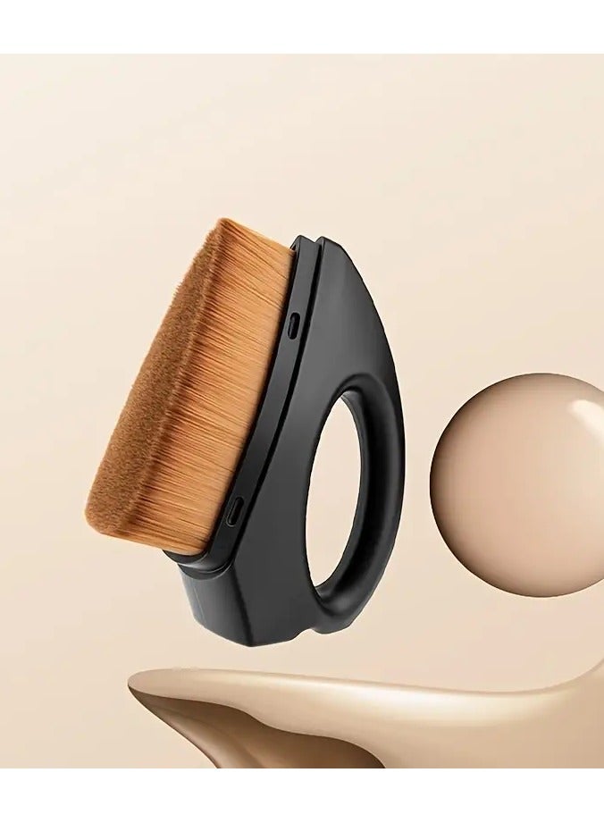 أوريتي فرشاة كريم أساس متعددة الوظائف لوضع مكياج لا تشوبه شائبة، قاعدة كبيرة على شكل بتلة لمزج الكريم السائل ومستحضرات التجميل البودرة - Image 3