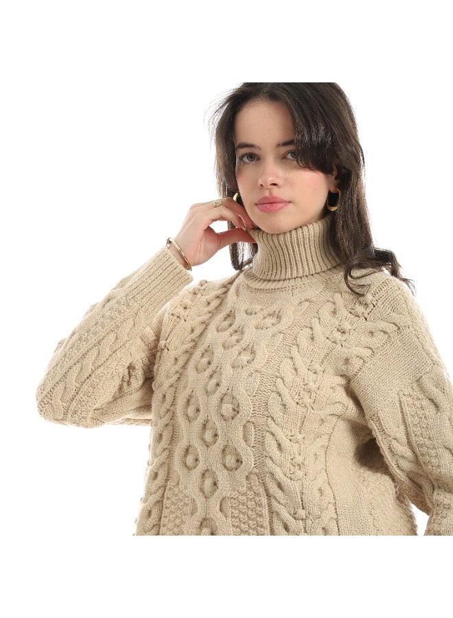 Coctail 17420-Pullover-beige - Image 4