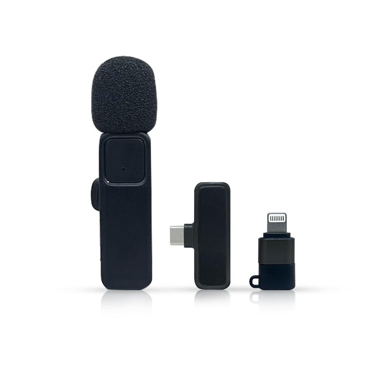 Humble® Velox V13 Omnidirectional Lavalier Wireless Microphone for Type-C & iPhone,Noise Reduction Lapel Mic for YouTube, Vlogging,Singing,Video Recording,Podcast – 1 Transmitter Mic with 1 Receiver - Image 5