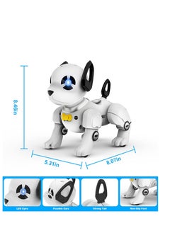 SYOSI Remote Control Robot Dog Toy Programmable Smart Interactive Robotic Pets, RC Stunt Robot Toys Dog Imitates Animals Music Dancing Handstand Push up Follow Functions for Kids Boys Girls  - Image 4
