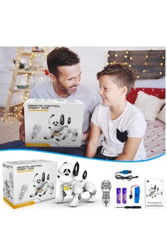 SYOSI Remote Control Robot Dog Toy Programmable Smart Interactive Robotic Pets, RC Stunt Robot Toys Dog Imitates Animals Music Dancing Handstand Push up Follow Functions for Kids Boys Girls  - Image 5