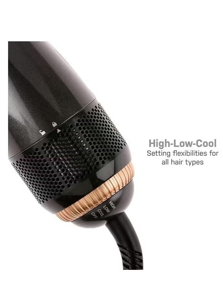 Professional 2-in-1 Styling Brush – Ceramic Heated Hair Straightener & Volumizer for Women | Fast Drying, Frizz-Free, Anti-Static Styling Tool | Ideal for Smooth, Shiny, Salon-Quality Hair at Home - Image 3