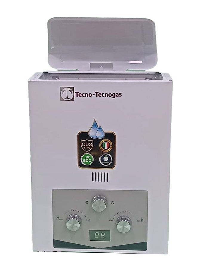 TECNOGAS Tecnogas Gas Natural Water Heater 6 Liters with Adapter 