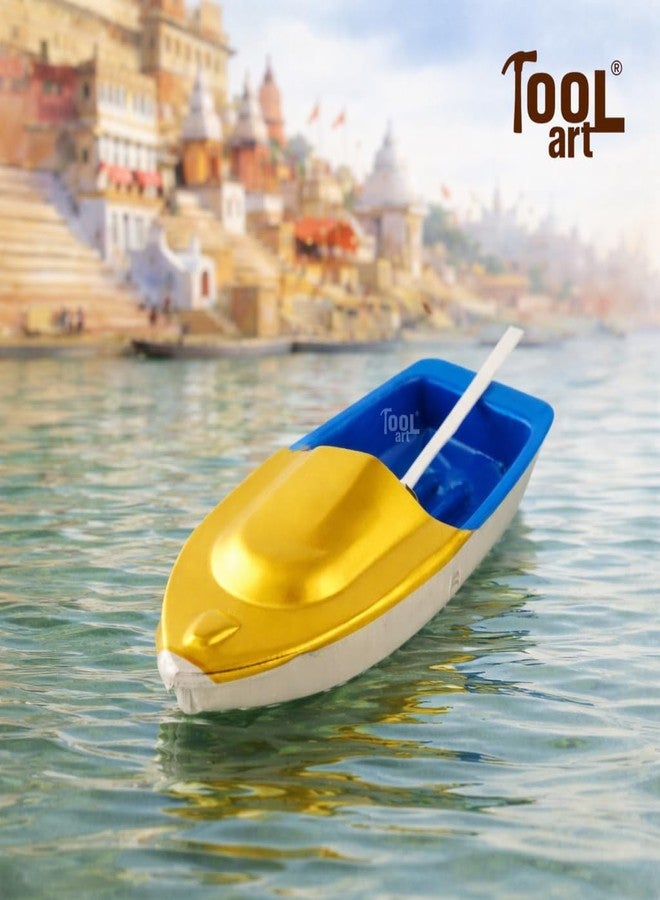 TOOLART Classic Steam Powered Tin Metal Pop Pop Boat, Candle Powered Putt Putt Water Toy with Vintage Design, Multicolor (rg_steam_Boat) - Image 5