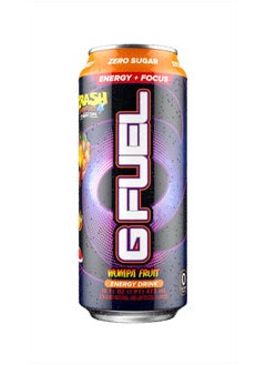 G Fuel Crash Bandicoot Energy Drink, Sugar Free, Healthy Drinks, Zero Calorie, 300 mg Caffeine per Carbonated Can, Wumpa Fruit Flavor, Focus Amino, Vitamin + Antioxidants Blend - 12 Pack  - Image 2