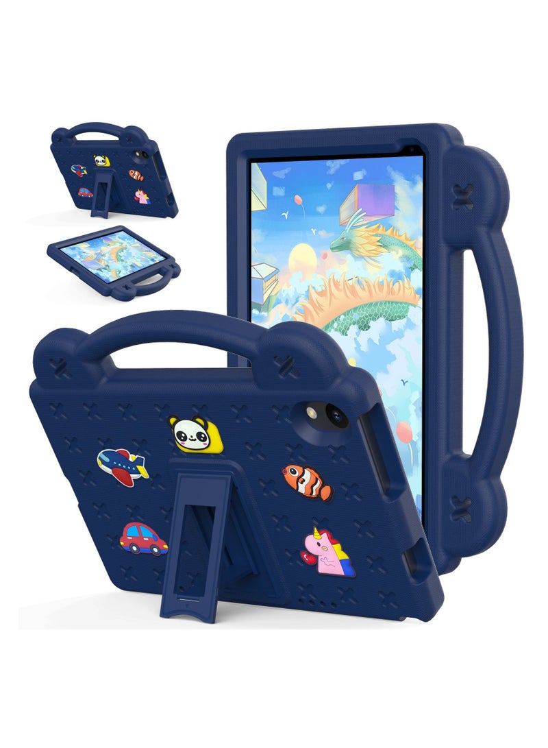 غلاف أطفال لوحي URAO C107 مقاس 10.1 إنش (2024) - حافظة إيفا متينة مضادة للصدمات مع حامل مدمج