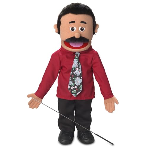 Silly Puppets 25 Carlos Hispanic DadBusinessman Full Body Ventriloquist Style Puppet - Image 1
