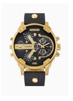 Men's Leather Analog Watch 6820