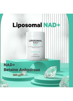 Codeage Liposomal NAD+ Supplement - NAD Nicotinamide Adenine Dinucleotide Coenzyme Pills - 500 mg NAD+ Per Serving & Betaine Anhydrous - Liposomal Delivery - Vegan, Non-GMO, Gluten-Free - 60 Capsules - pzsku/Z01CFE585F11136E7E5EDZ/45/_/1740203015/1aa66baa-642f-430c-88d4-df091a7a2861