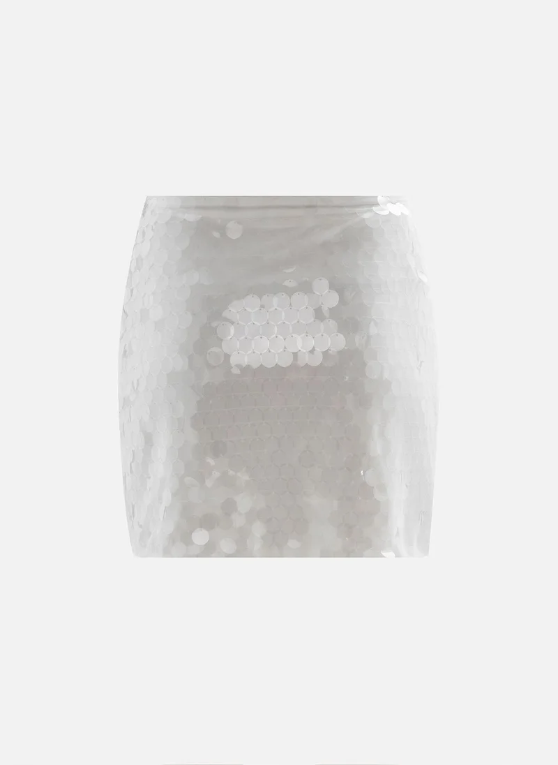 Lichi  Round sequins mini skirt for Women | Best Price UAE